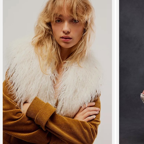 Free People Lady Lane Faux Fur Collar - Picture 2 of 5